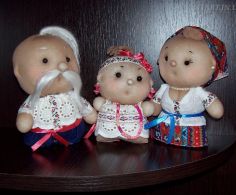 Украинская семья (чулочные персонажи-игрушки)....